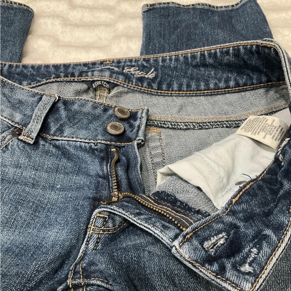 American Eagle Outfitters Women’s Artist Crop Denim Jeans Size 4 - Picture 6 of 10